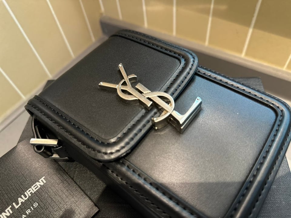 Saint Laurent Solferino Mini Bag In Smooth Leather Black 11Cm view 8