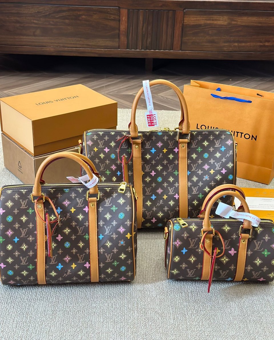 Louis Vuitton Keepall Bandouli Re Monogram Craggy Chocolate 40Cm M24901 view 3