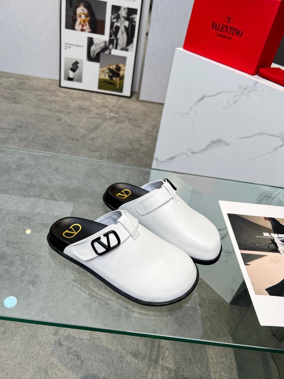 Valentino Garavani Vlogo Clog White view 9