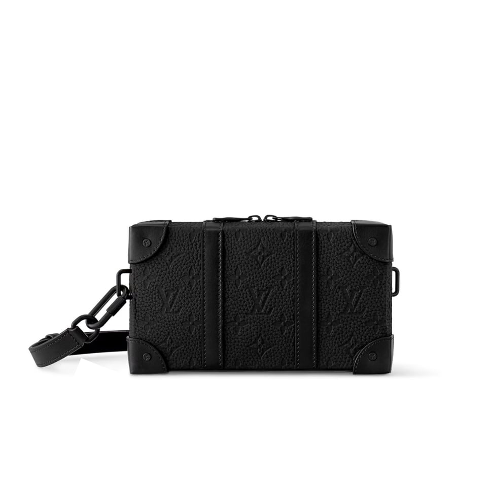 Louis Vuitton Soft Trunk Wallet Monogram Taurillon Leather Black 23Cm M80224 view 2