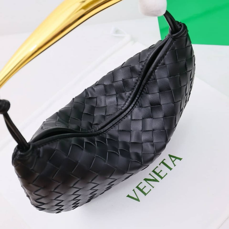 Bottega Veneta Sardine Handle Bag Black 33Cm view 11