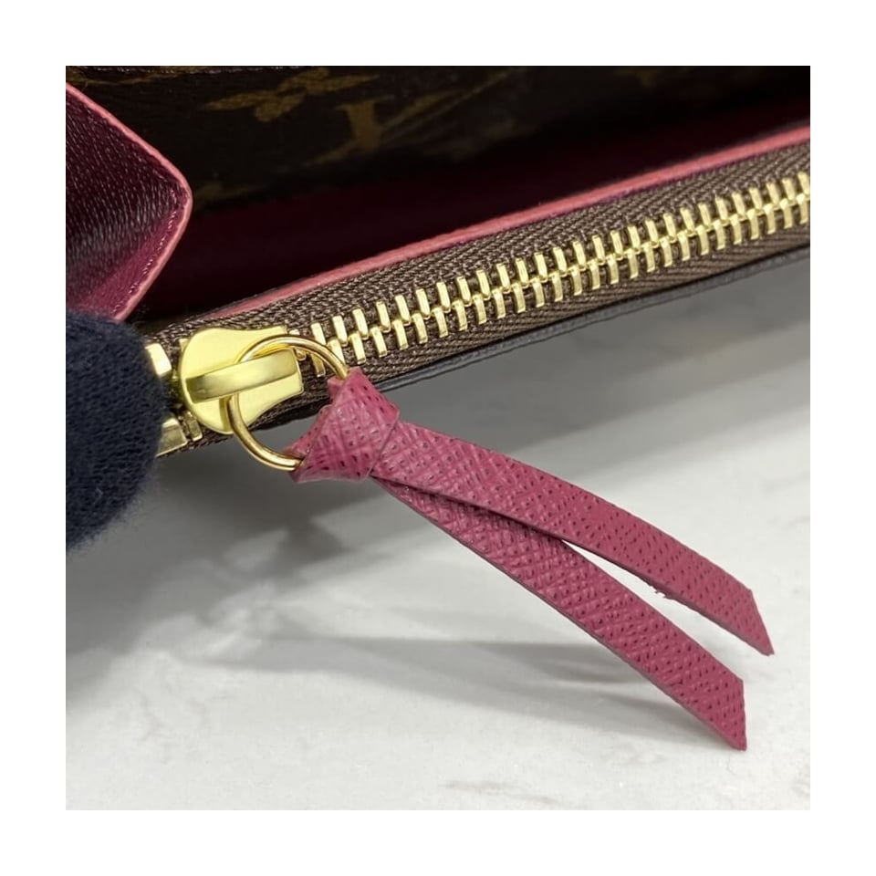 Louis Vuitton Monogram Canvas Emilie Wallet Fuchsia view 11