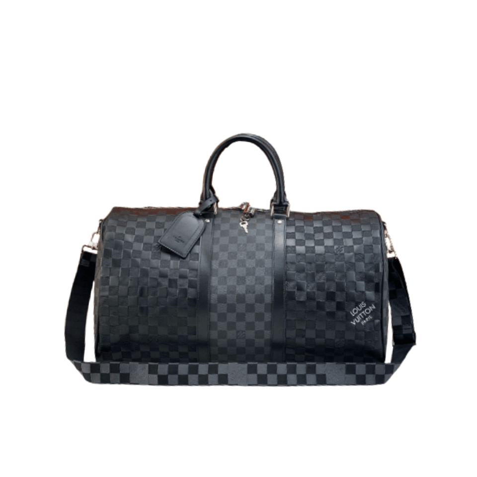 Louis Vuitton Keepall 50 Black Graphite N40443 view 2