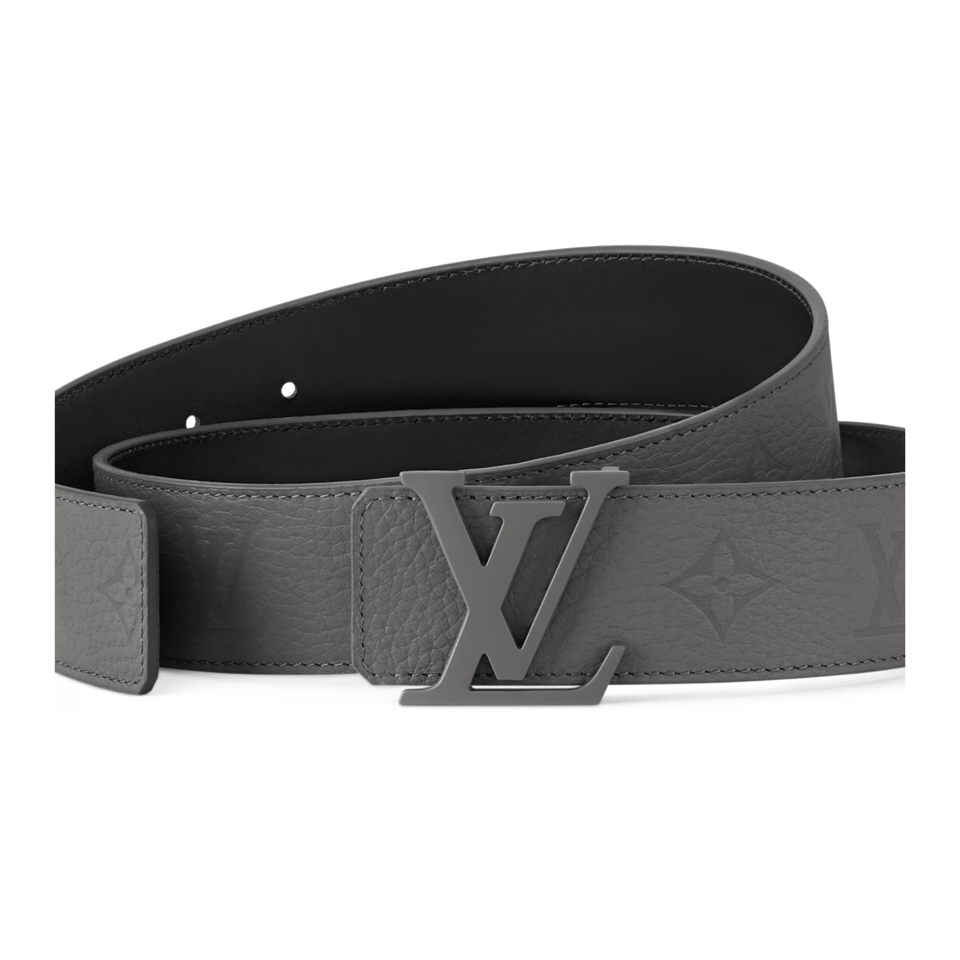 Louis Vuitton LV Taurillon Two Sides 40mm Reversible Belt Dark Grey M8662T view 3