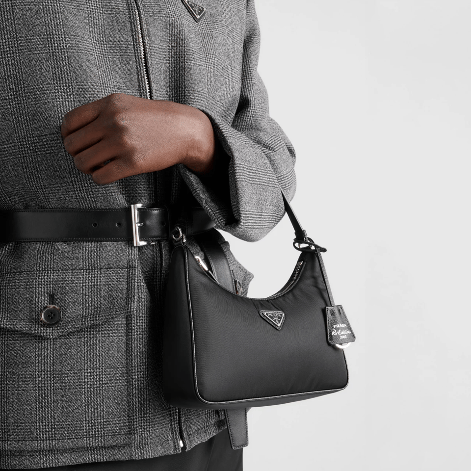 Prada ReEdition 2005 ReNylon &amp; Saffiano Mini Bag 22cm view 3