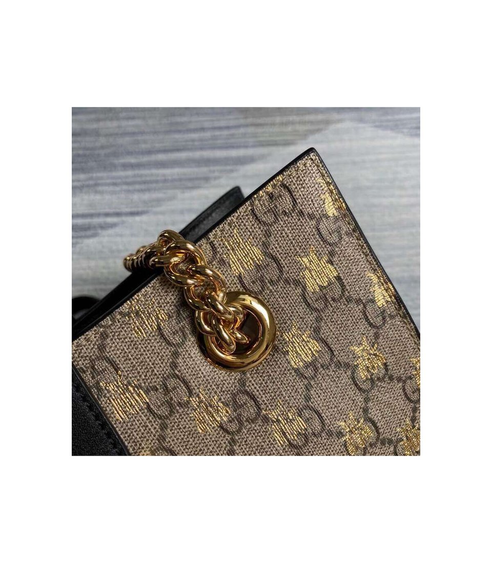 Gucci Padlock Small GG Bees Shoulder Bag view 12