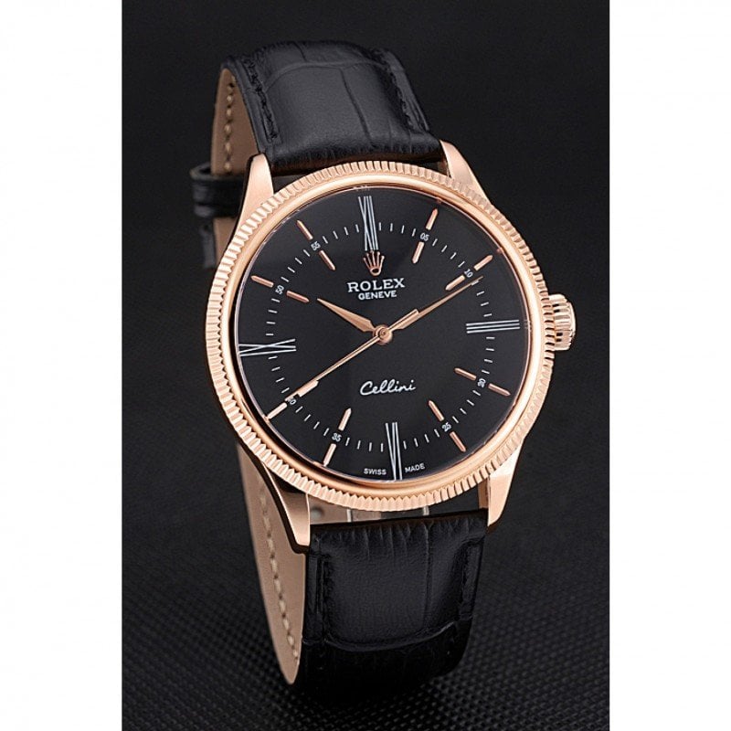 Rolex Cellini 39mm Black Dial 622656 view 4