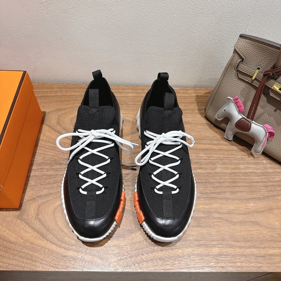 Hermès Day Sneaker Black- Shoes for Men view 7