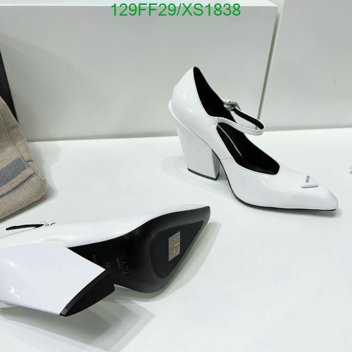 Prada Modellerie Leather Mary Jane Pumps In Nero White view 7