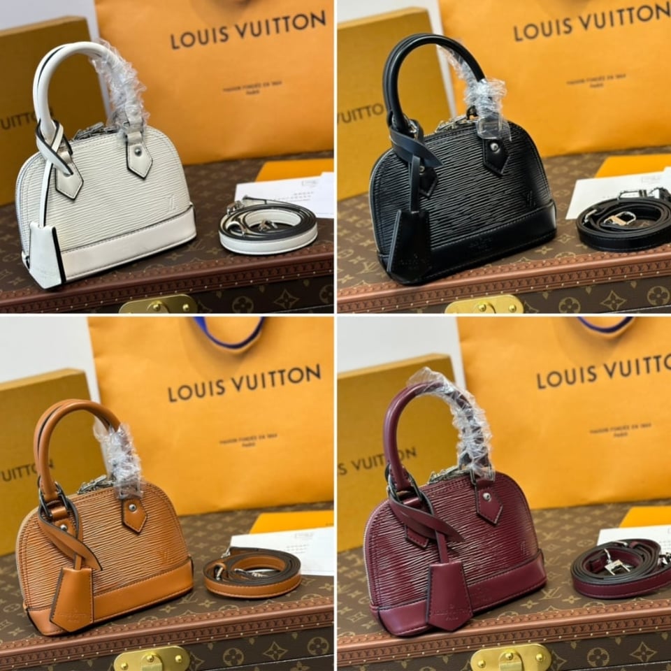 Louis Vuitton Nano Alma Bag White Quartz 18Cm M82411 view 4