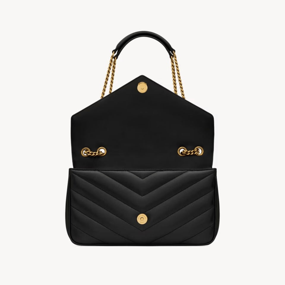 Saint Laurent Loulou Gold Chain Bag 29cm/11.4in view 6