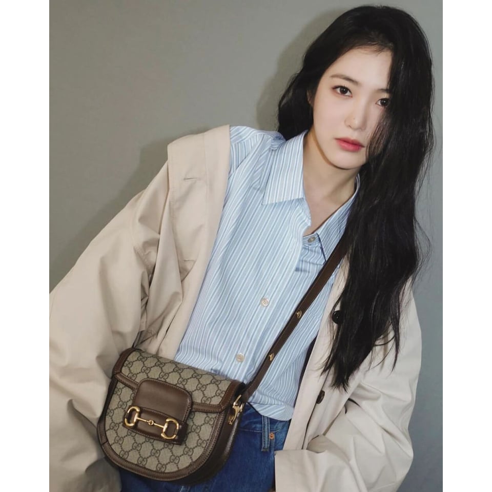 Gucci GG Supreme Horsebit 1955 Mini Rounded Bag view 5