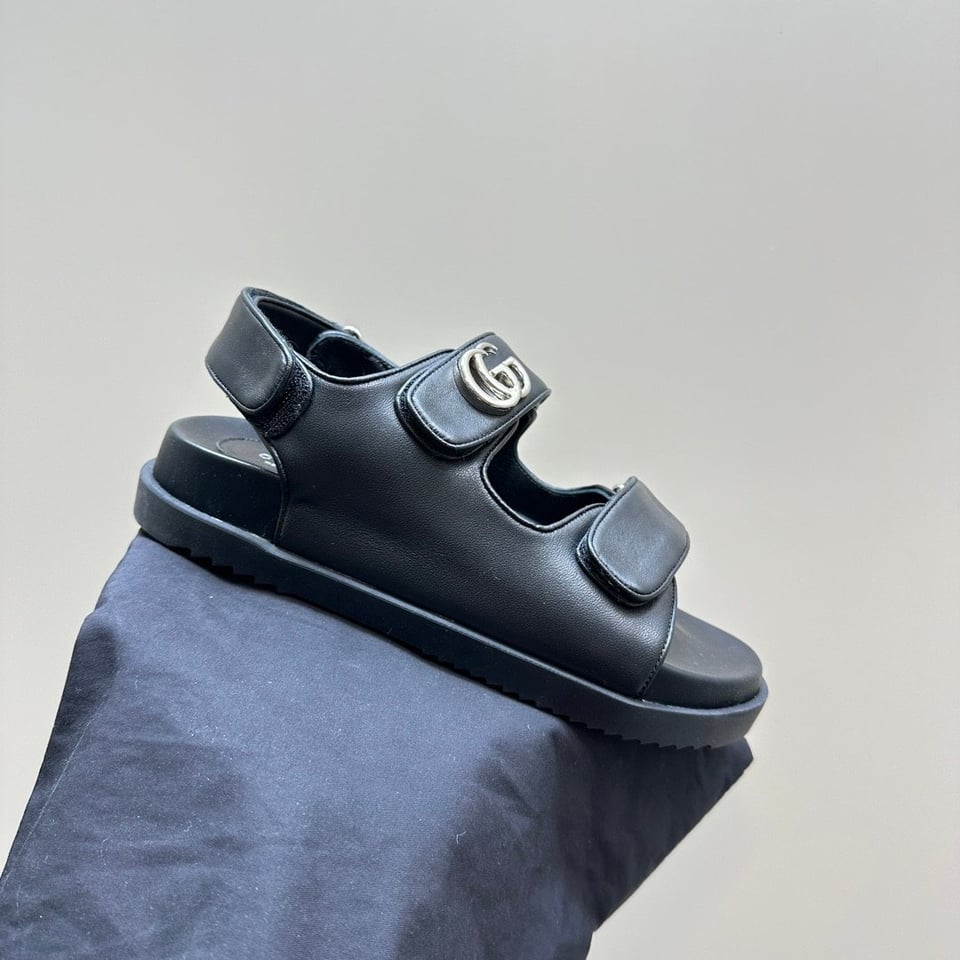 Gucci Double G Sandal Black 771578 Bko00 1000 view 5
