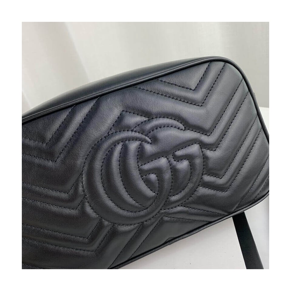 Gucci GG Marmont Small Shoulder Bag Black 24Cm view 10