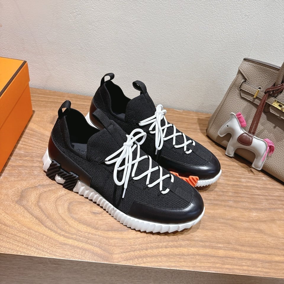 Hermès Day Sneaker Black- Shoes for Men view 3
