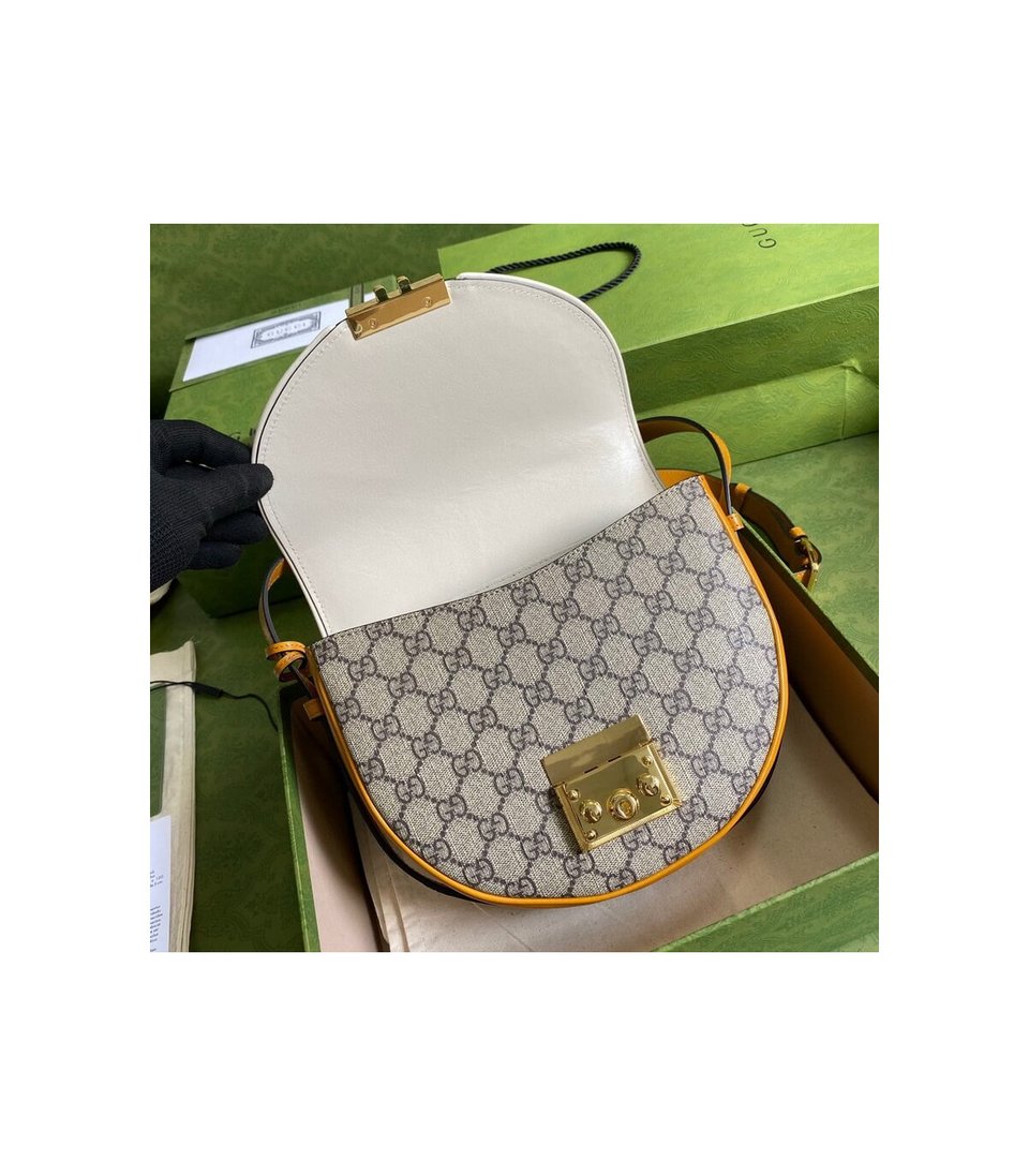 Gucci Padlock Small Shoulder Bag White view 9