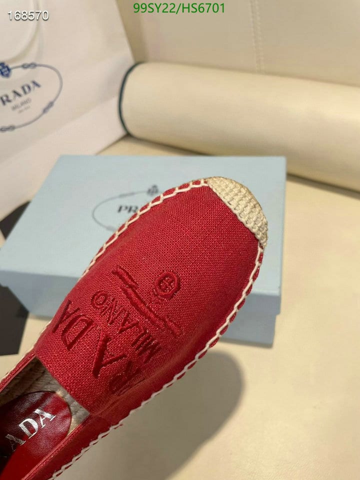 Prada Linen Espadrilles Red view 8