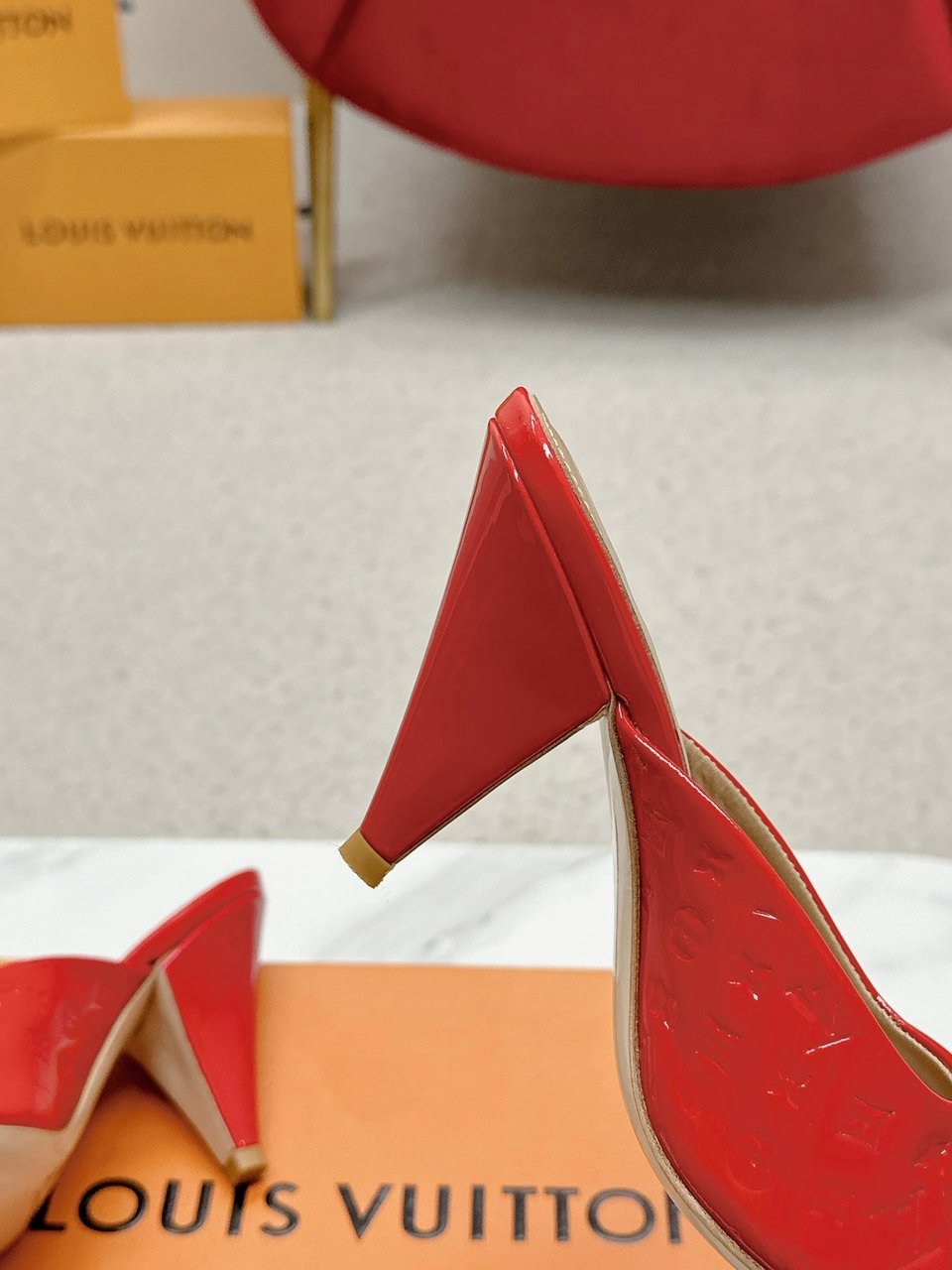 Louis Vuitton Super Mule Sandals Red 1Acj4M view 4