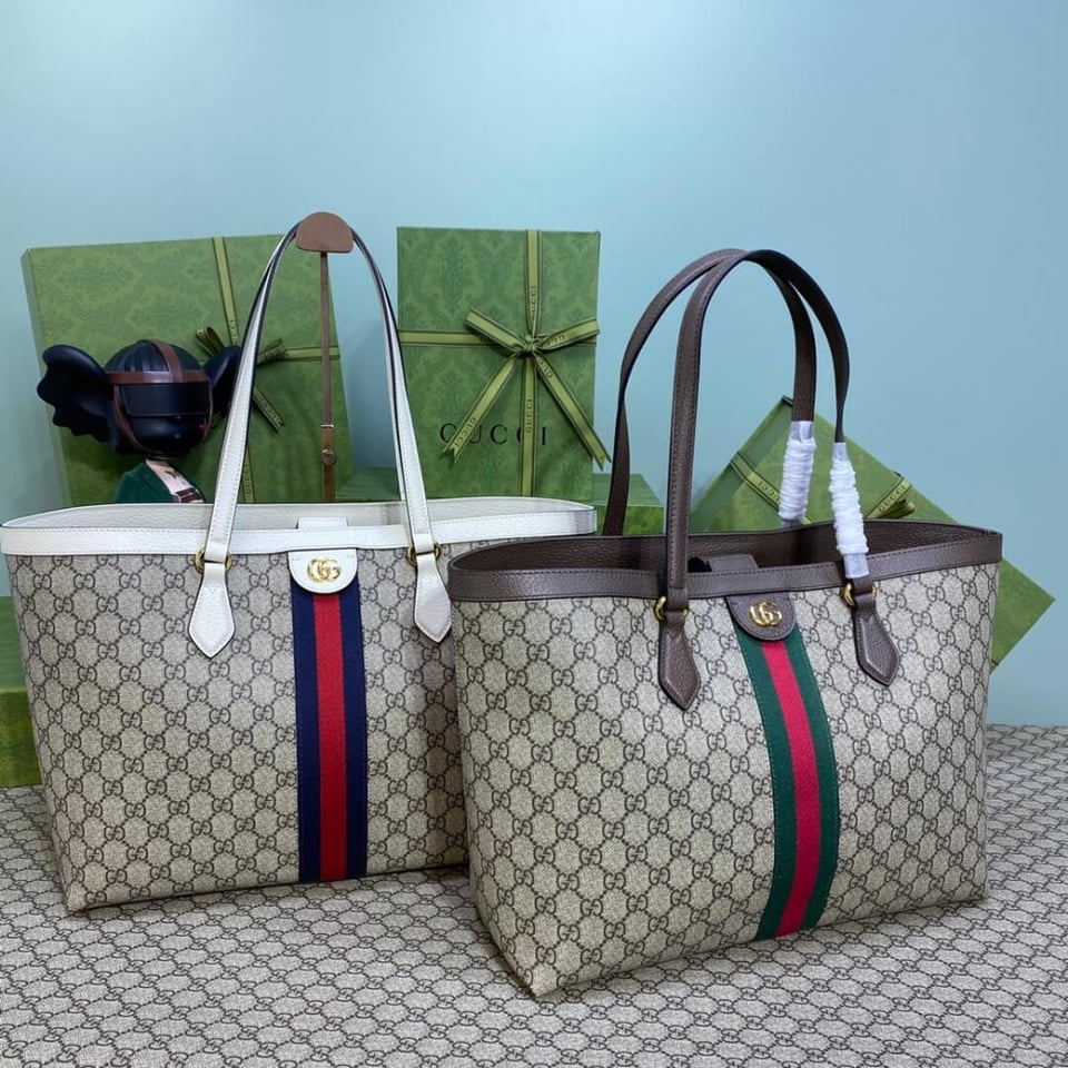 Gucci Ophidia GG Medium Tote White view 12