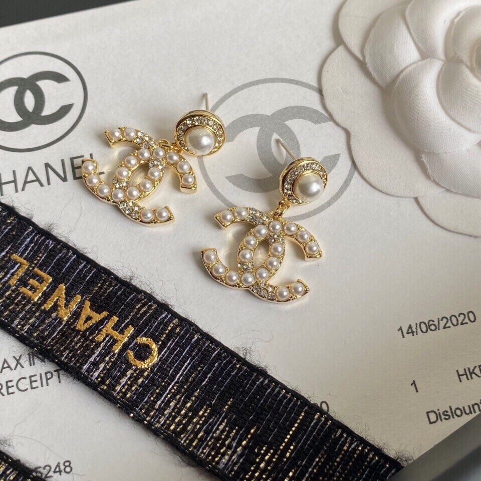 Chanel Cc Earrings view 6