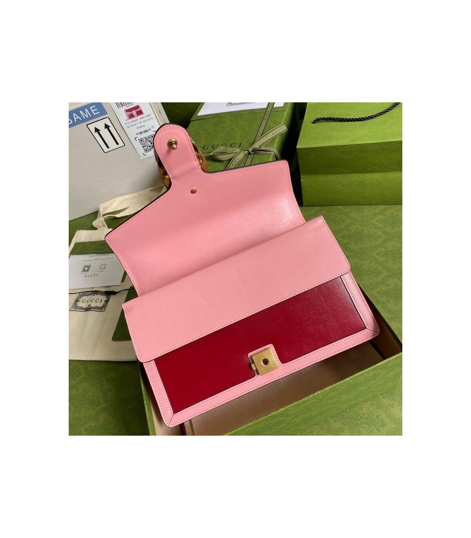 Gucci Dionysus Small Shoulder Bag Red and Pink Leather view 9