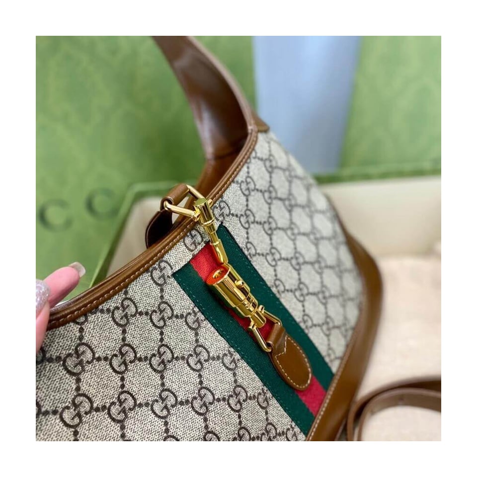 Gucci Jackie 1961 Small Shoulder Bag GG Supreme Canvas 28cm view 12