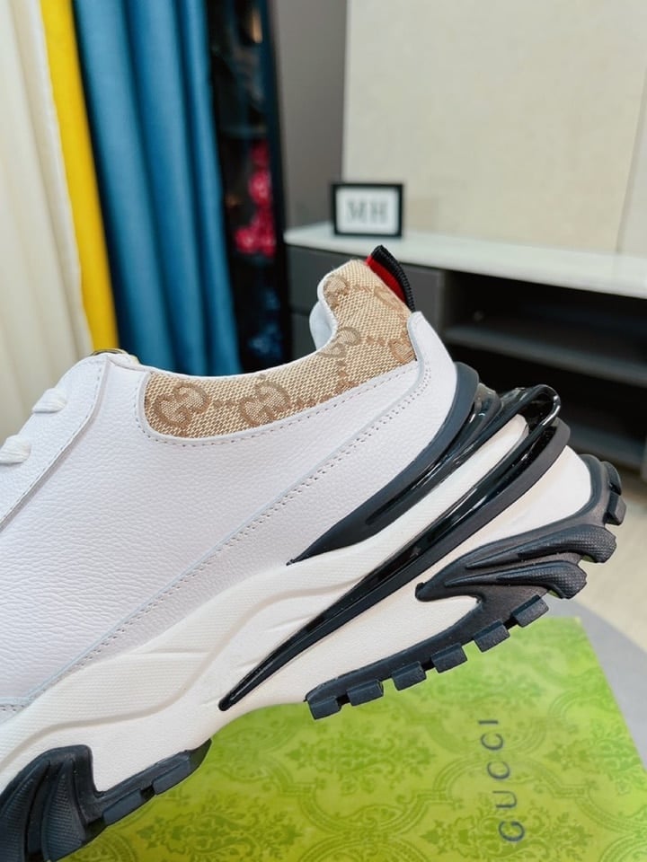 Gucci Gc Rhython Leather Sneaker White view 8