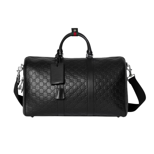 Gucci GG Emblem Medium Duffle Bag Black 45cm/29in