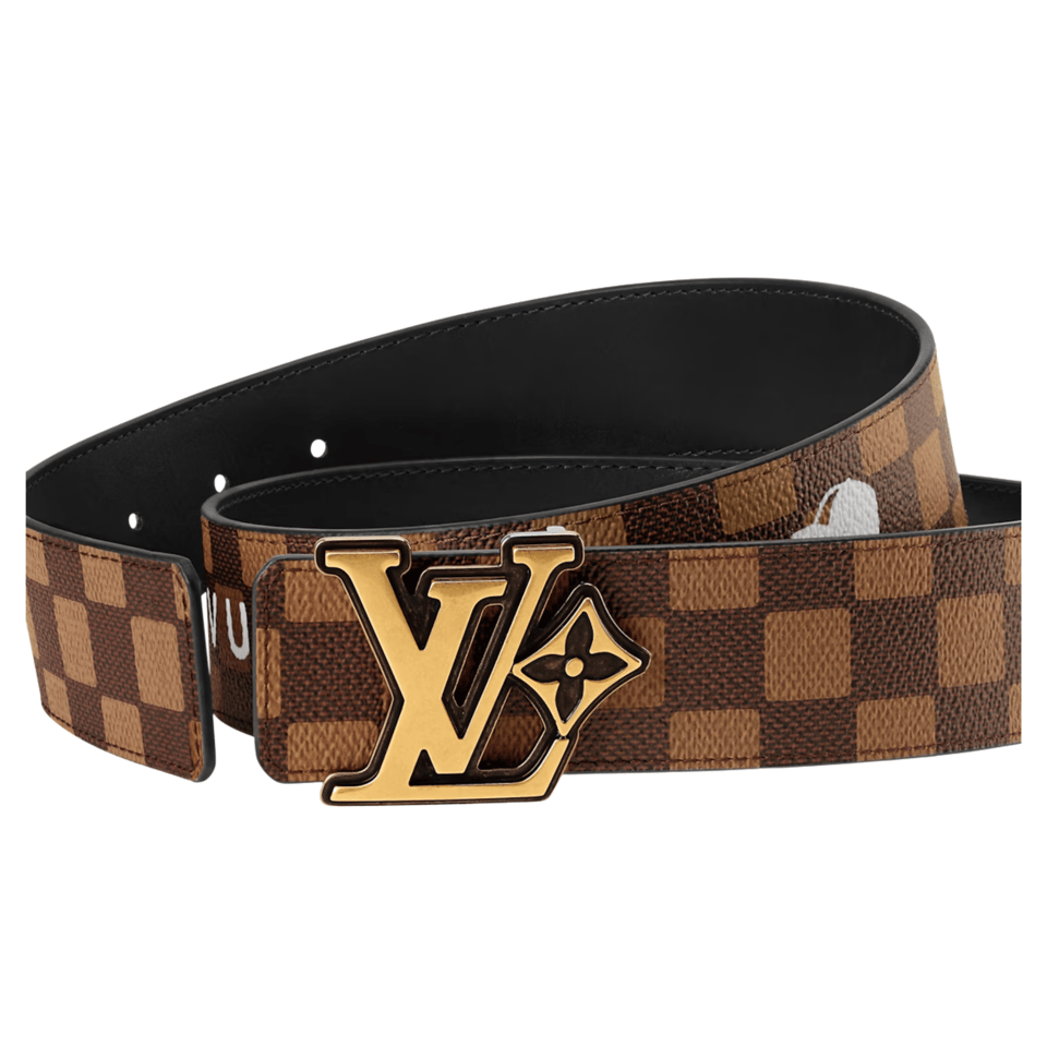 Louis Vuitton LV Flower Damier Phriendship 40mm Reversible Men Belt M4431V view 3