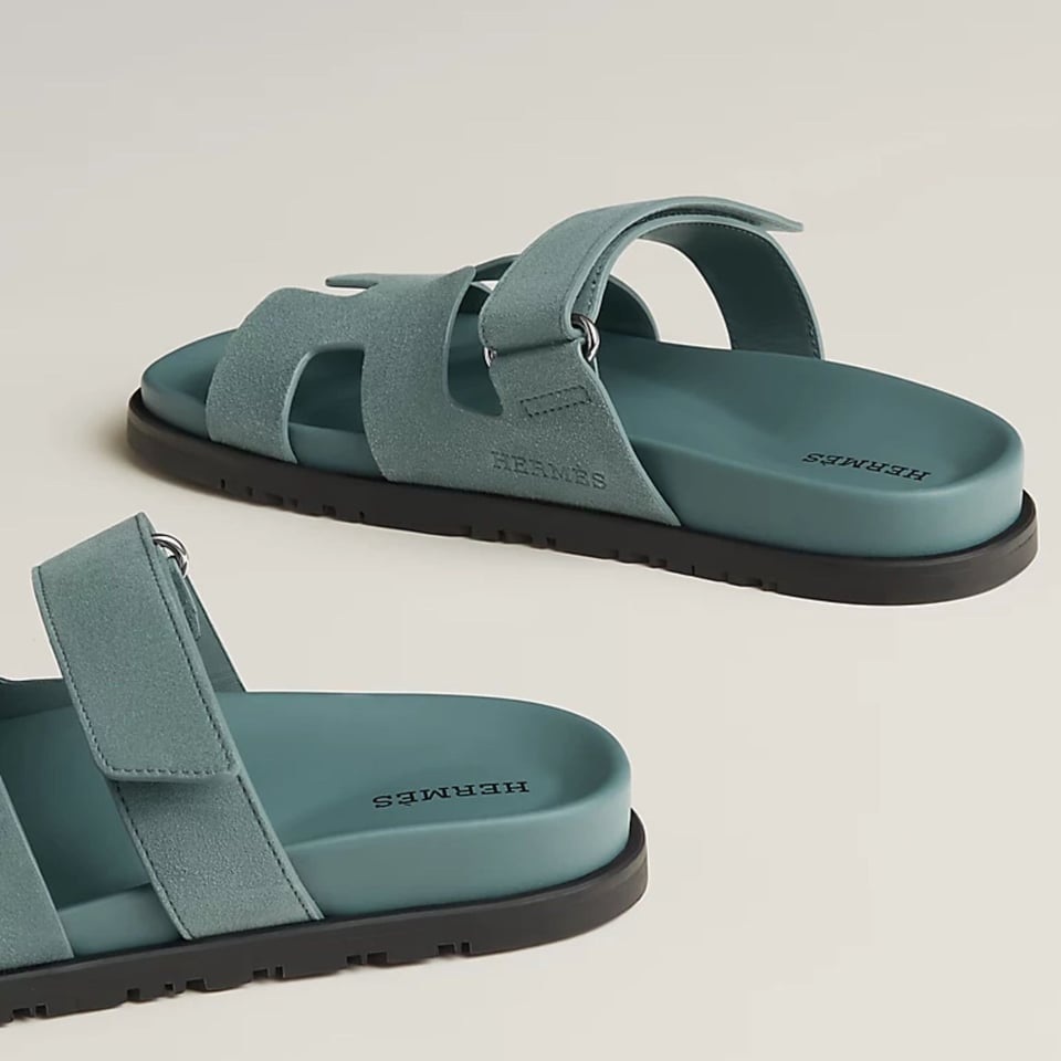 Hermes Chypre Sandal Bleu Tonnerre Color Goatskin H222297Z view 5