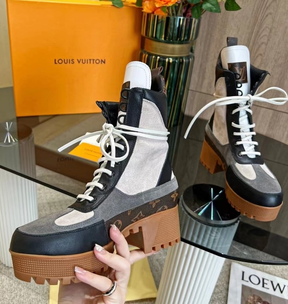 Louis Vuitton Laureate Ankle Boots Dark Grey 1Aap8B view 8