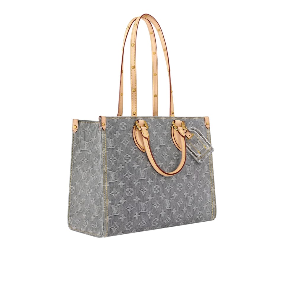Louis Vuitton OnTheGo MM Bag Washed Grey M13189 32cm/ 12.6in view 4