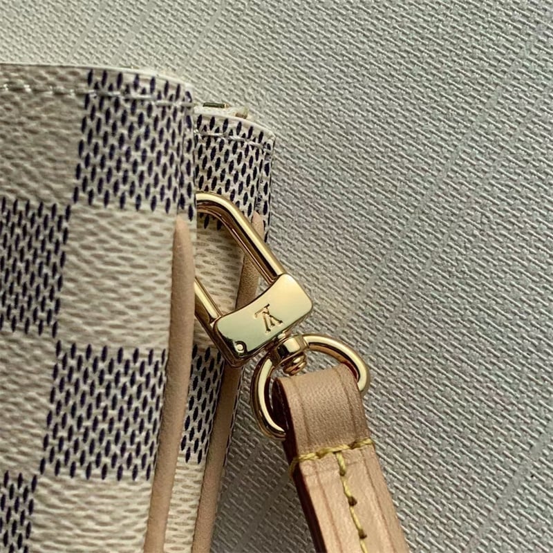 Louis Vuitton Damier Azur Double Zip Pochette 20Cm N60460 view 7