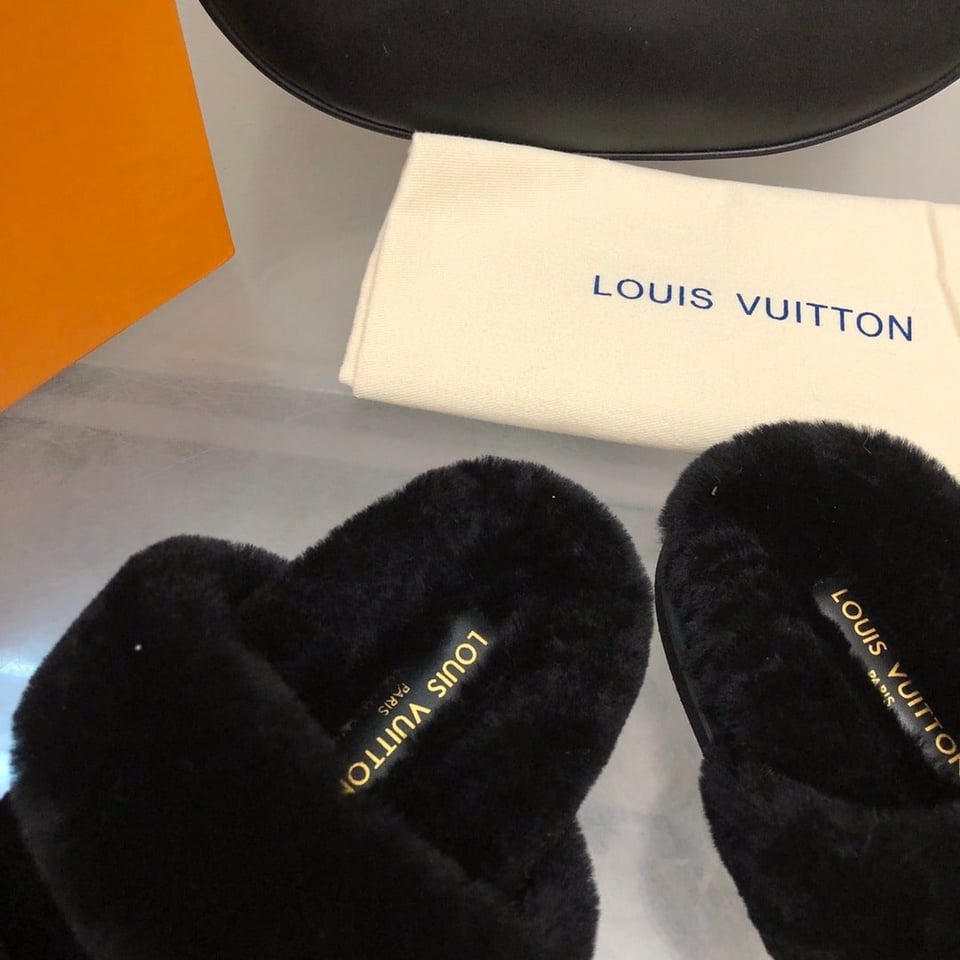 Louis Vuitton Lv Sunset Comfort Flat Mule Black view 7
