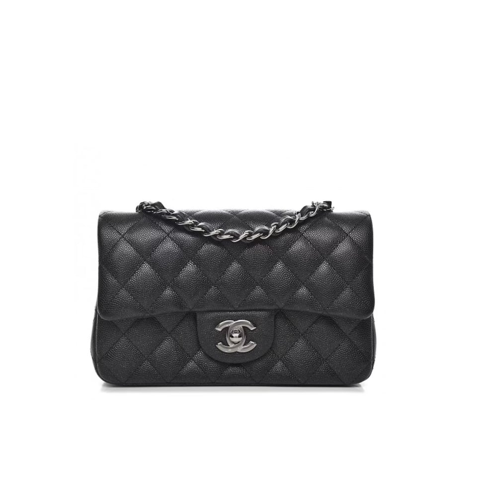 Chanel Caviar Quilted Mini Flap Bag 20cm view 2