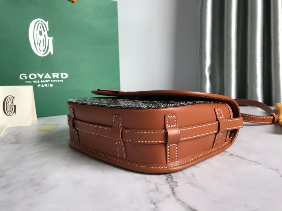 Goyard Belvedere Pm Bag 21Cm Black And Tan Canvas view 5