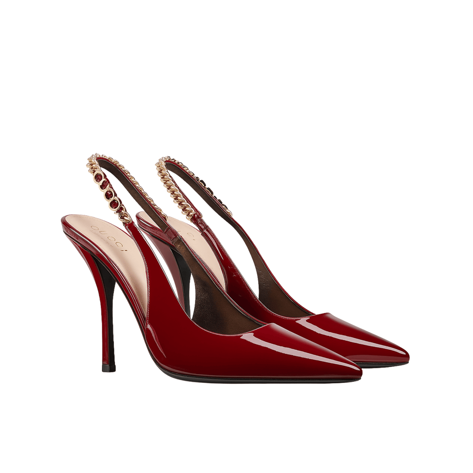 Gucci Signoria Slingback Pump Red 783821 Bnc80 6207 view 2