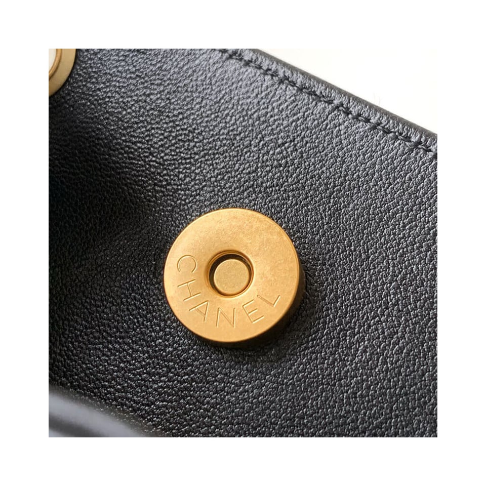Chanel Lambskin Backpack Black view 11