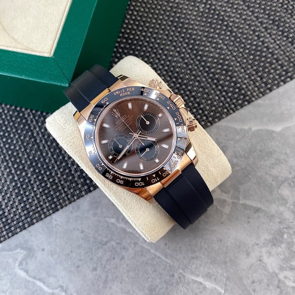 [Super Clone] Rolex Cosmograph Daytona 116515LN Chocolate Dial Luminous Hour Markers view 6