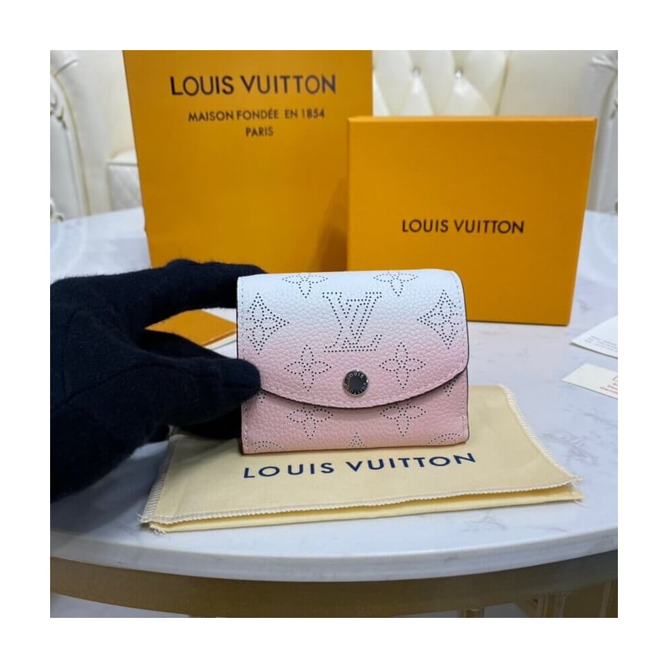 Louis Vuitton Iris XS Wallet in Pink Gradient Mahina Perforated Leather