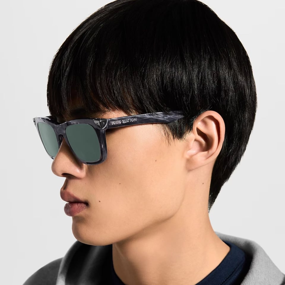 Louis Vuitton Heritage Square-Shaped Sunglasses Marble Gray Square-shaped Z3286U view 5