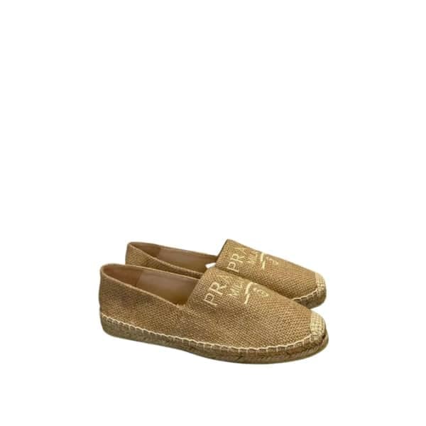 Prada Linen Espadrilles Beige view 2