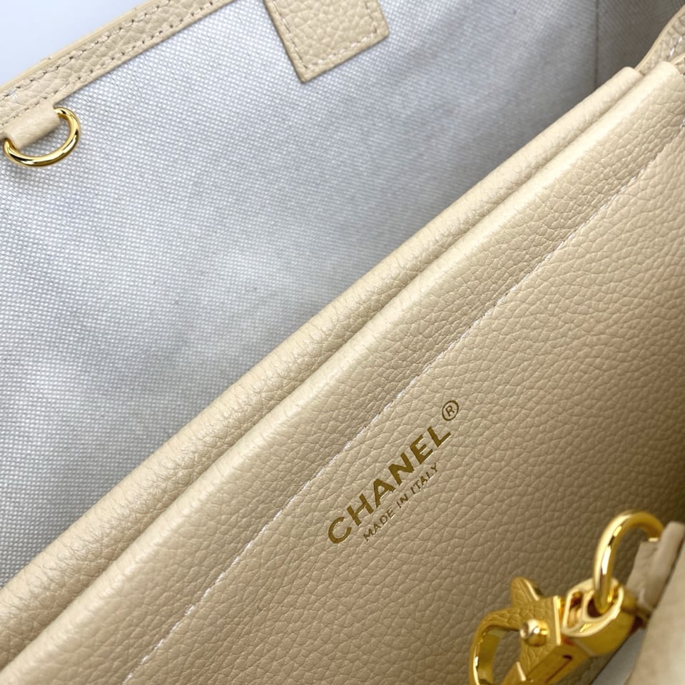 Chanel Urban Essential Tote Light Beige Caviar Gold Hardware 30cm/11.8in view 4
