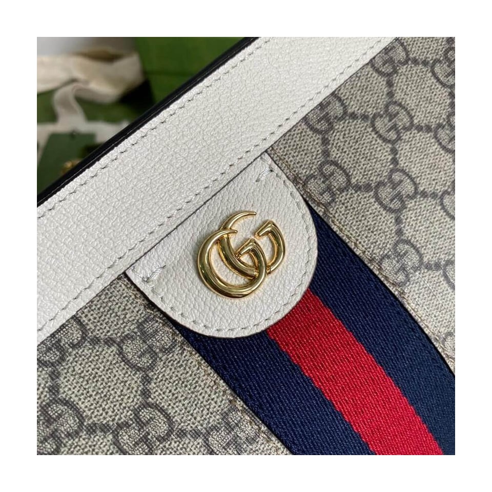 Gucci Ophidia GG Small Shoulder Bag White view 6