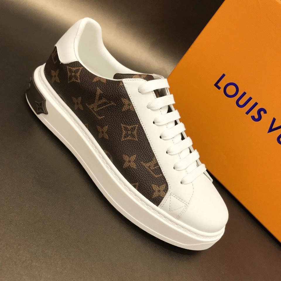 Louis Vuitton Time Out Sneaker Monogram Canvas White For Women view 4