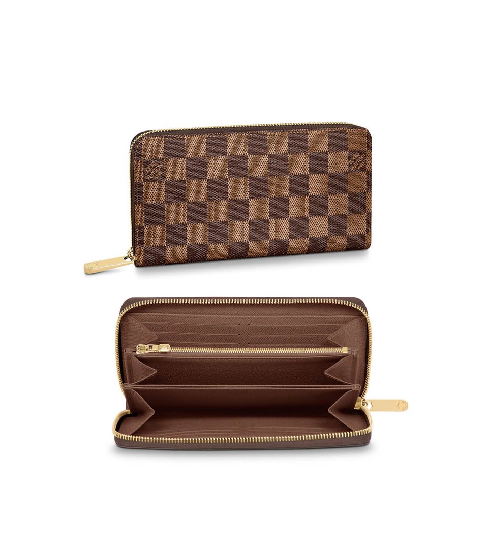 Louis Vuitton Damier Ebene Zippy Wallet Brown view 2