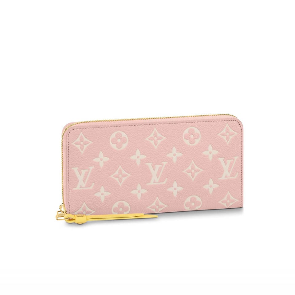 Louis Vuitton Monogram Empreinte Leather Zippy Wallet Pink view 2