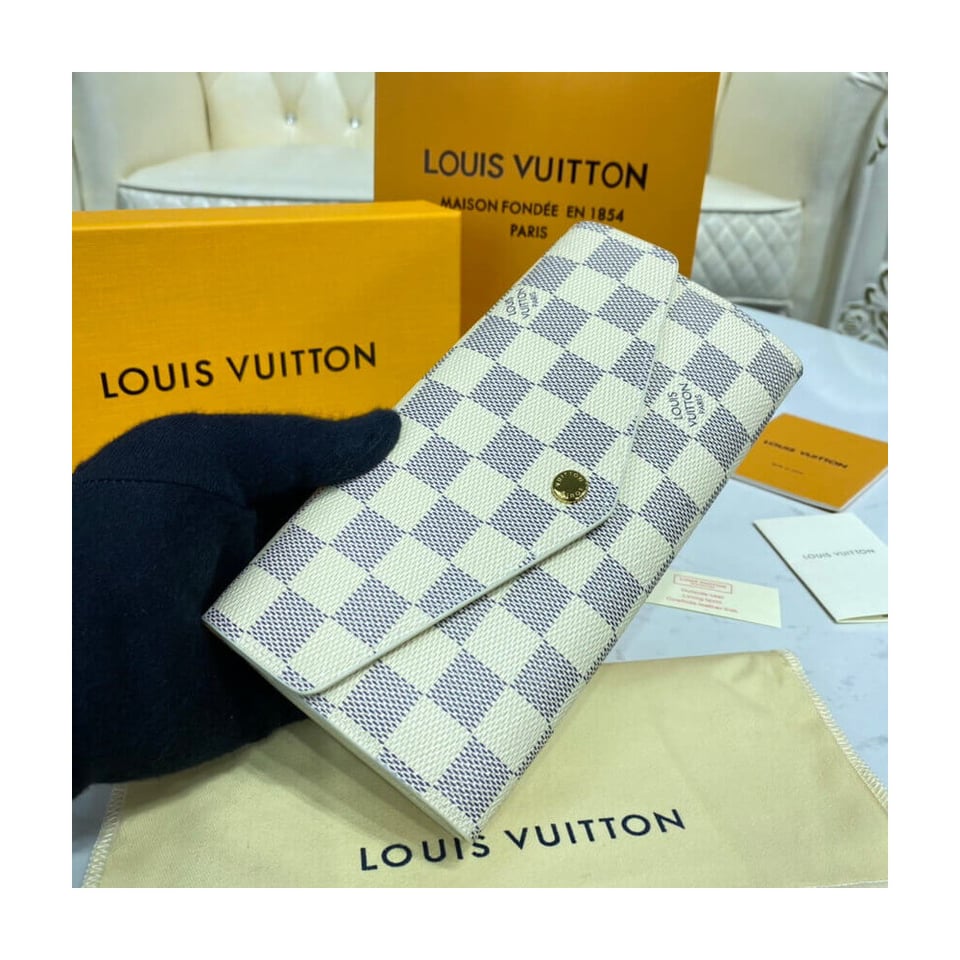 Louis Vuitton Damier Azur Sarah Wallet view 3