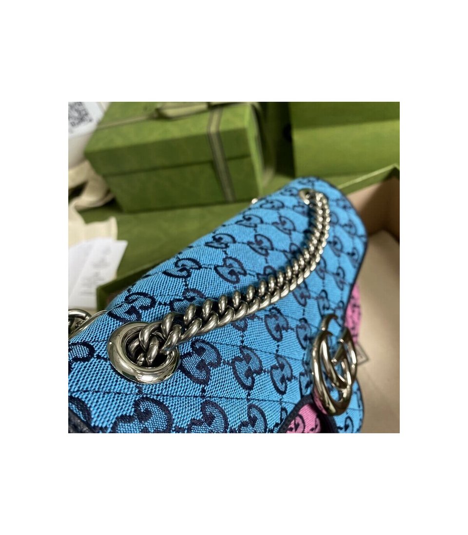 Gucci GG Marmont Multicolour Small Shoulder Bag view 8