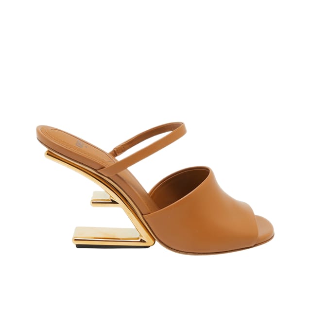 Fendi First Leather High-Heeled Sandals Brown 8R8212Na7F1Gqi